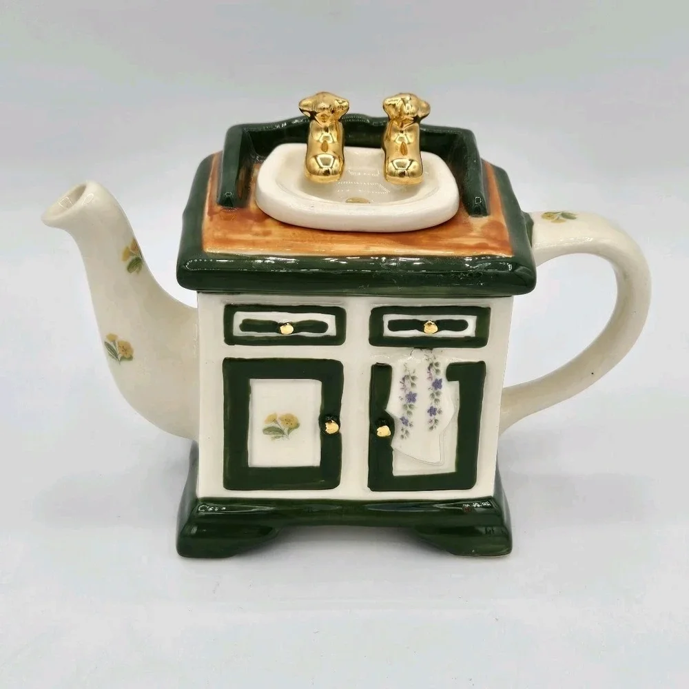 Tony Carter Mini Teapot Wash Basin Made‎ In England Vintage Collectible